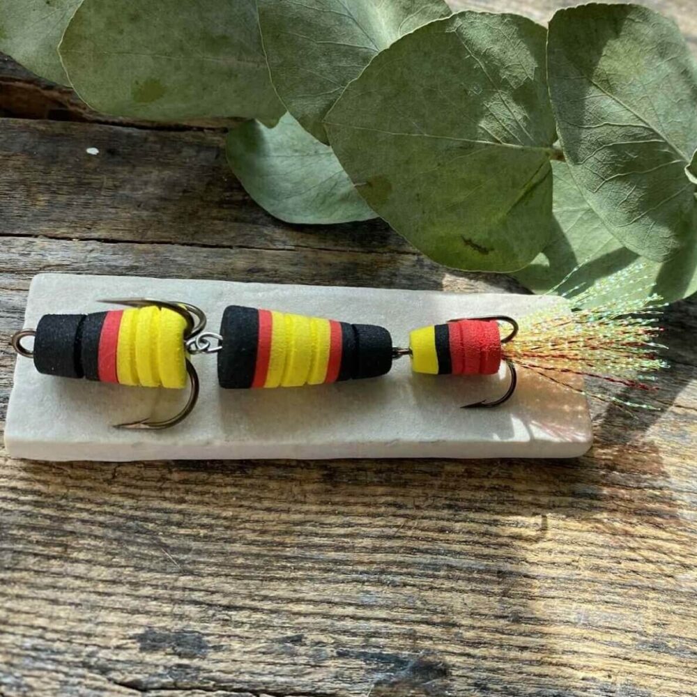 Mandula plaukiantis masalas starkių žūklei Vibra 8 cm.