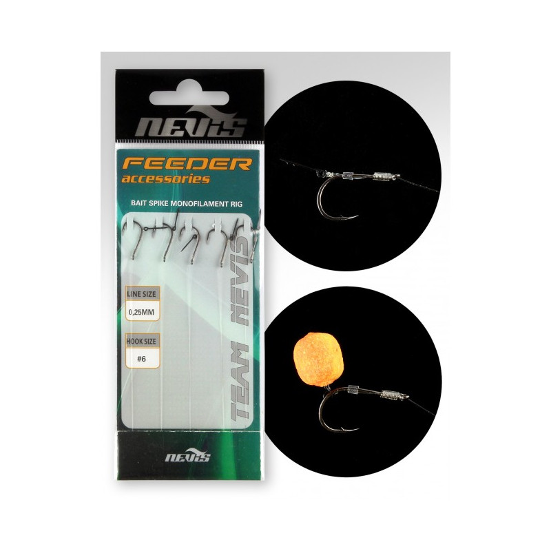 NEVIS kabliukai su mono pavadėliu 10cm