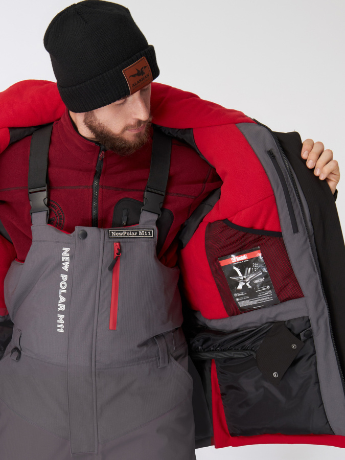 Žieminis kostiumas Alaskan NewPolar M11 red/gray/black M - Image 11